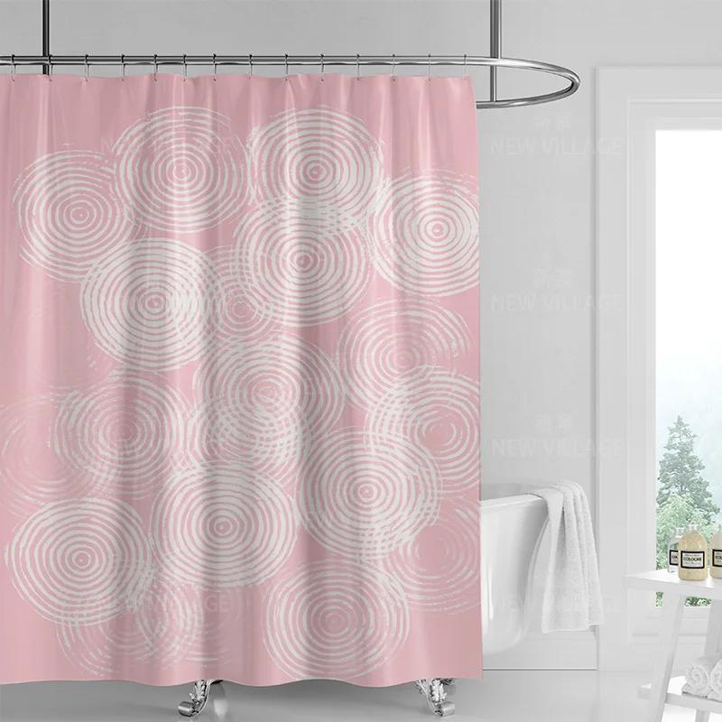 Abstract geometric graffiti shower curtain Nordic minimal wind waterproof fabric bathroom curtain shower curtain 180x200