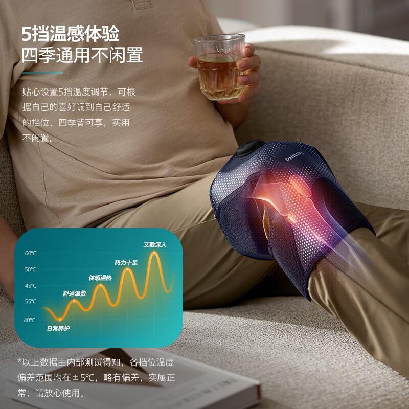 Philips PPM3108L Knee Massager with Heat and Vibration