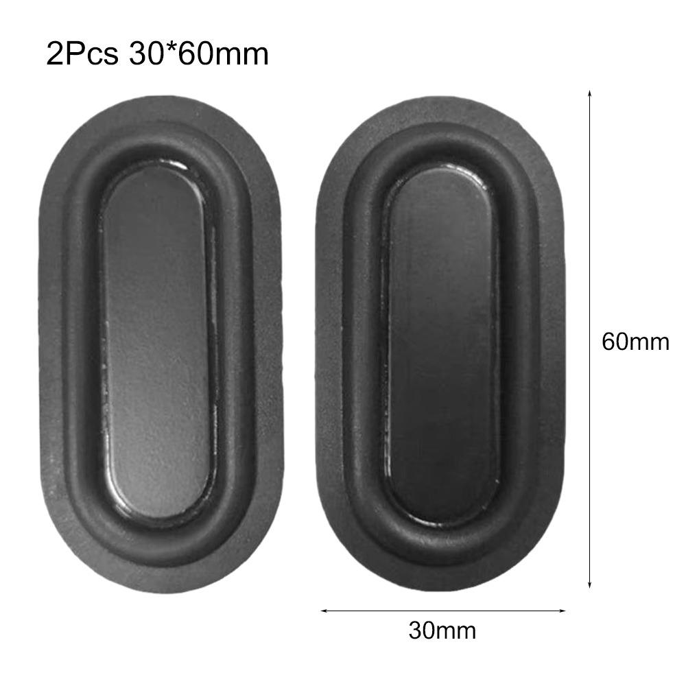 2Pcs 2040-6090 Bass Diaphragm Oval Shape Auxiliary Bass Vibration Plate Subwoofer Matching 2pcs 3060