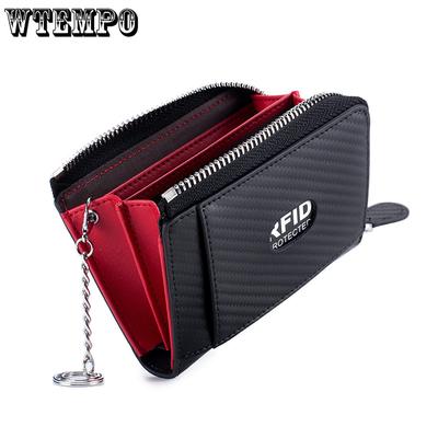 Business Card Bag Zipper Business Bag Men's Card Bag Card Zero Wallet Rfid Coin Bag