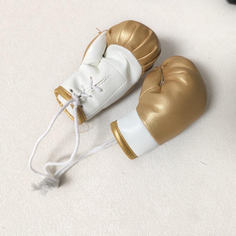 10CM Boxing Glove Pendant: Car Ornament, Bag & Clothing Accessory, Keychain Decoration