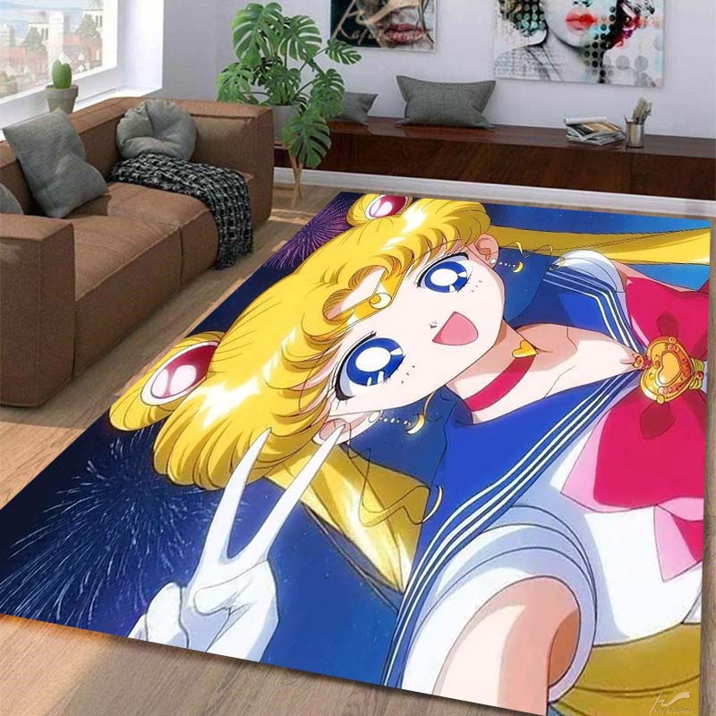 Carpet multi-size Beautiful girl,Sailor Moon ,Carpet for Living Room Bedroom Kid's Room Home Decor Area Rug Non-slip Mat Sofa Mat