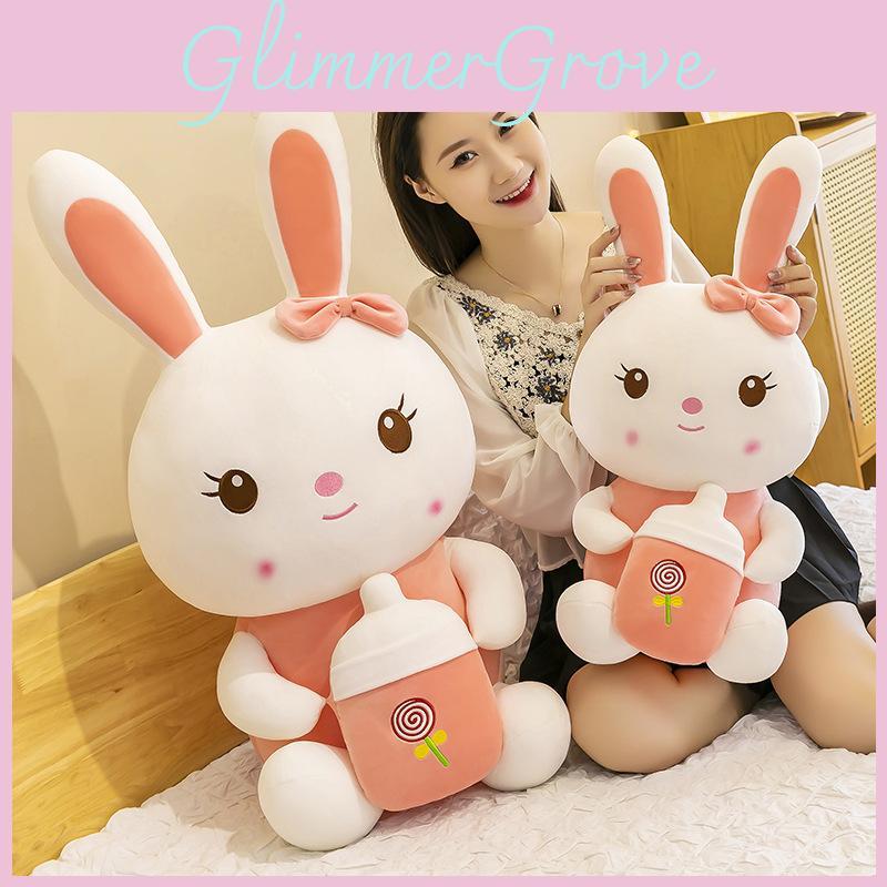 Baby Rabbit Bottle Plush Toy Cute Cartoon Child Girl Sleeping Gift Companion