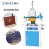 ZY-819C 150x230mm Pneumatic Leather LOGO Embossing Creasing Machine Cosmetics Heat Press Hot Foil Stamping Machine