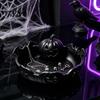 Matte Texture Ornament 3D Printed Pumpkin Jewelry Holder, Spooky Halloween Trinket Tray for Keys, Creative Seasonal Decoration Rings, Earrings,