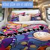 Popee the Performer Inspired Pattern Bedding,Quilt Set Quilt Cover Pillowcase Home Birthday Gift (1*duvet cover+2*pillowcase,without core)XSJT0917173