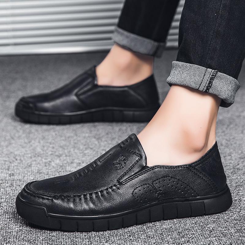 Men'S Business Casual Shoes 2022 Newest Male Driving Loafer Shoes Breathable Men'S Sneaker Genuine Leather Handmade Mens Loafers