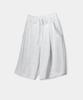 Lambeulla Bermuda Double Cotton One-Pleat Sweat Shorts [Ash]