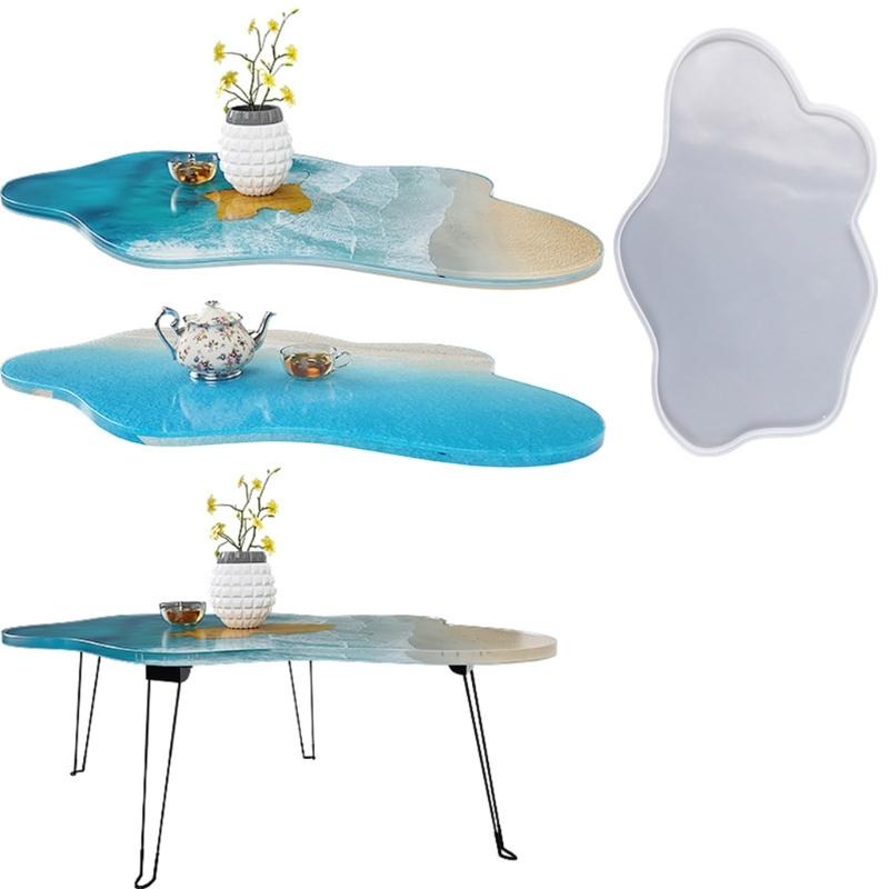 Mucegai din silicon pentru masă de râu, formă neregulată, picătură de masă, rășină, lut epoxidic, artizanat, ornamente, instrumente de bijuterii