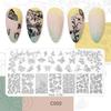12*6cm Floral Leaf Image Nail Stamping Plates Cute Animal Image Nail Designs Nail Stamp Templates Nail Art Printing Stencil Tool