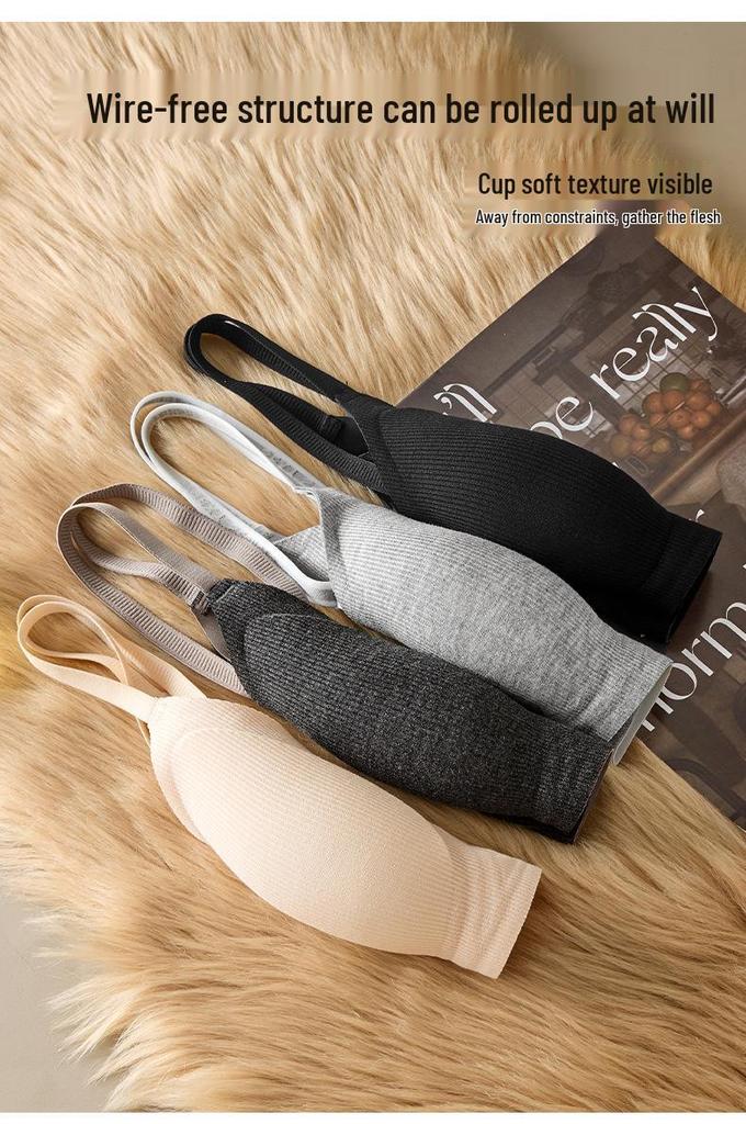 Seamless 3D Jelly Gel Bra - Anti-Sagging, Side Support, and Comfortable Fit