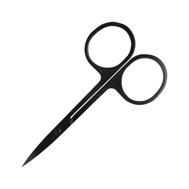 Stainless Steel Curved Beauty Scissors for Eyebrows, Eyelashes, Nose Hair, and Eyelids