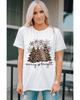 Azura Exchange Leopard Christmas Tree Graphic Print T-Shirt
