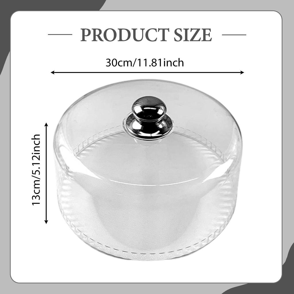 Food Dome Cover with Handle Gifts Cake Dome for Events Dining Table Catering Round Cake Cover with Handle Keep Your Food Fresh