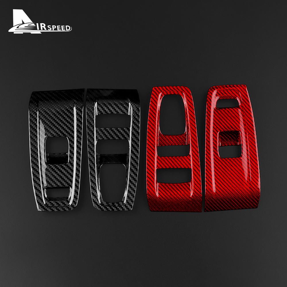Real Hard Carbon Fiber Sticker For Subaru BRZ Toyota GR86 2021 2022 2023 2024LHD US Version Door Window Switch Button Panel Trim