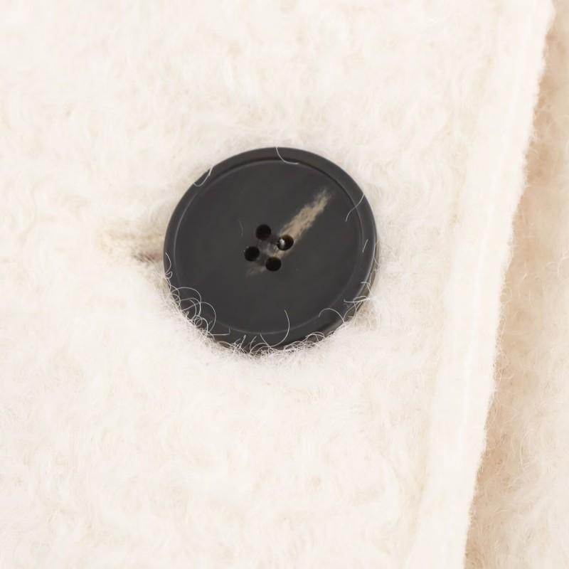 Womens Elegant Long Wool Blend Coat Loose Fit Tailored Collar Overcoat Winter