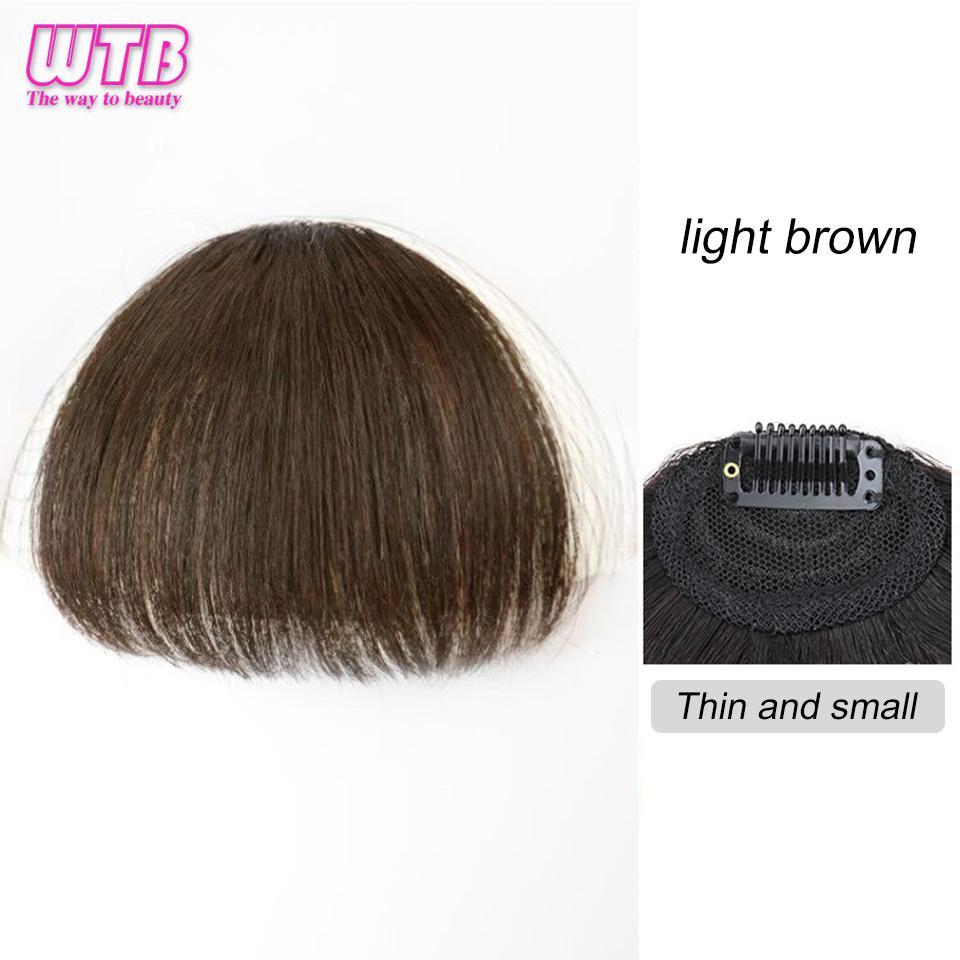 WTB Breton sintetic cu aer natural scurt maro negru Extensie de franjuri de păr fals 1 clipă accesorii pentru posturi pentru femei fete