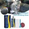 Metal Repair Glue High Temperature Resistant Casting Repair Liquid Welding Filler Metal Glue for Stainless Steel and Aluminum