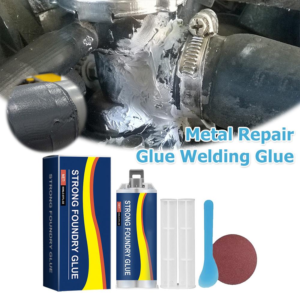 Metal Repair Glue High Temperature Resistant Casting Repair Liquid Welding Filler Metal Glue for Stainless Steel and Aluminum