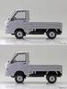 Aoshima Bunka Kyozai Scale Rakupla Snap Kit Subaru Sambar Truck Sterling Silver Metallic Plastic Model Kit 1/32 No.05-SS Pre-Colored (Automobile)