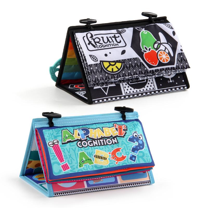 Infants And Young Children Can'T Be Torn, Washable Desk Calendar Cloth Book Toy, Early Education Cognitive Fruit, English Alphabet Fun Mirror Set