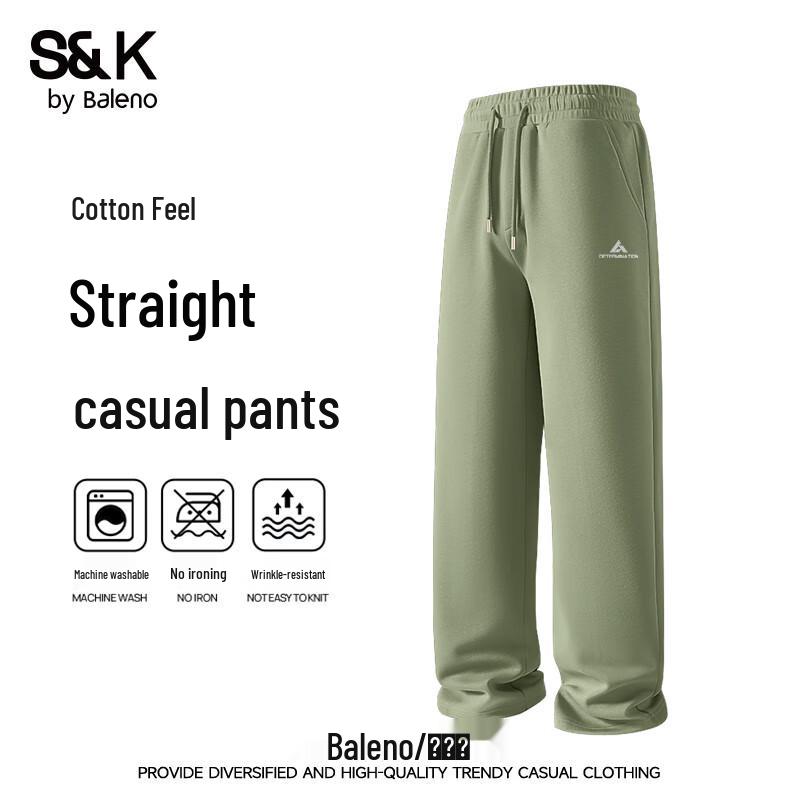 

Baleno S&K Men s Retro Wide-Leg Knit Pants 4XL