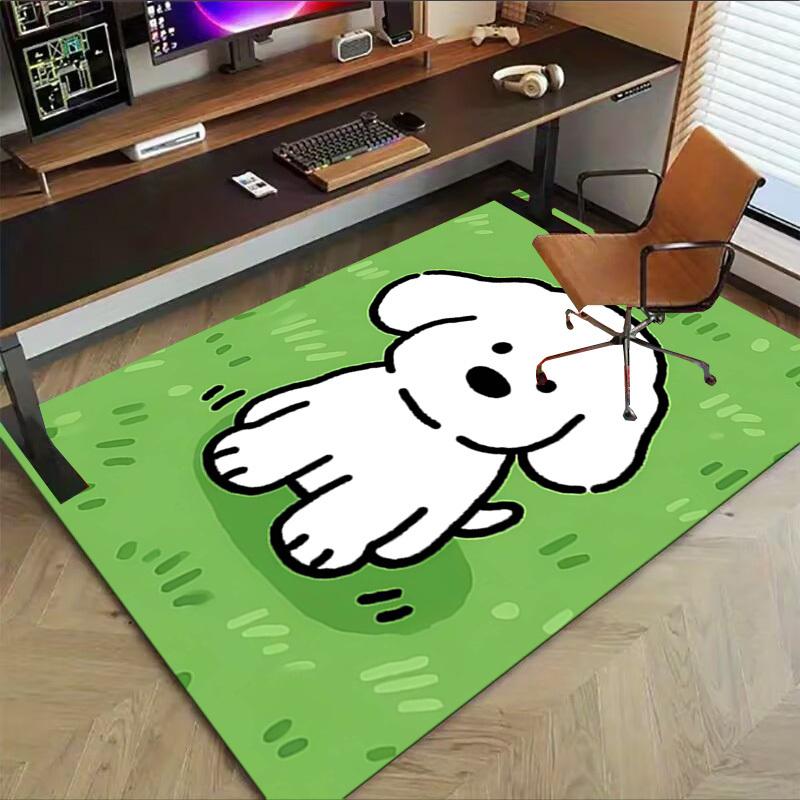 1PC The Puppy On the Grass Extra Large Non-Slip Floor Carpet, Office, Family, Bedroom, Studio - Large Area Rug Indoor Rugs, Vibrant Colors-A302