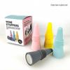 Colorful Silicone Wine Stopper Set - 4-Piece Vacuum & Fresh-Keeping Bottle Sealers