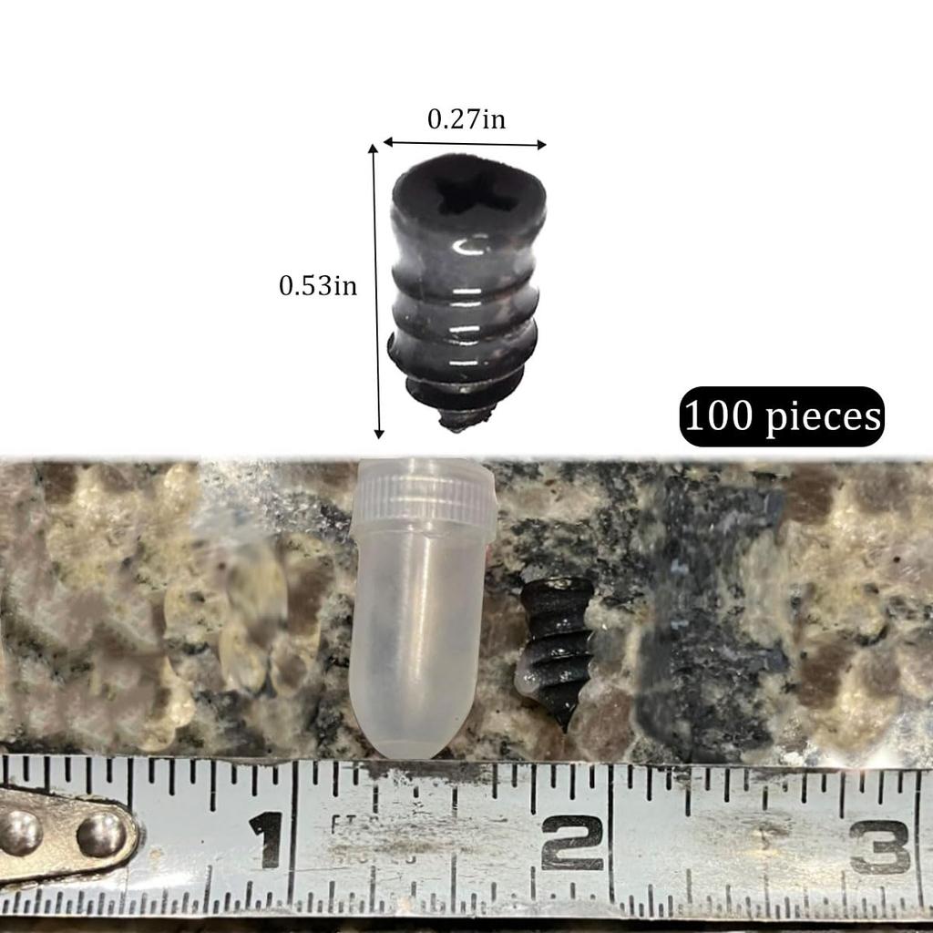 100 Count Tire Plugs Nails Screw In Tire Repair Screws With Screwdriver