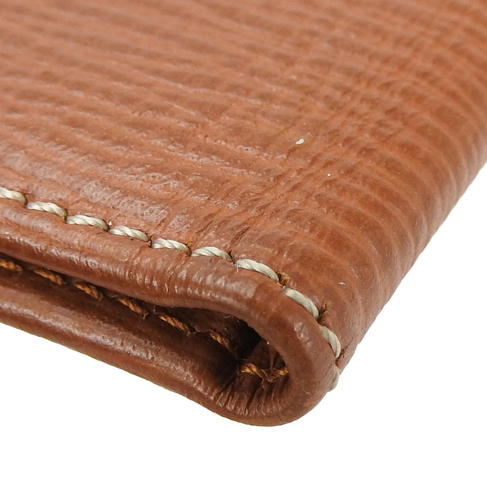 Used LOEWE Bill Compartment leather Brown slim