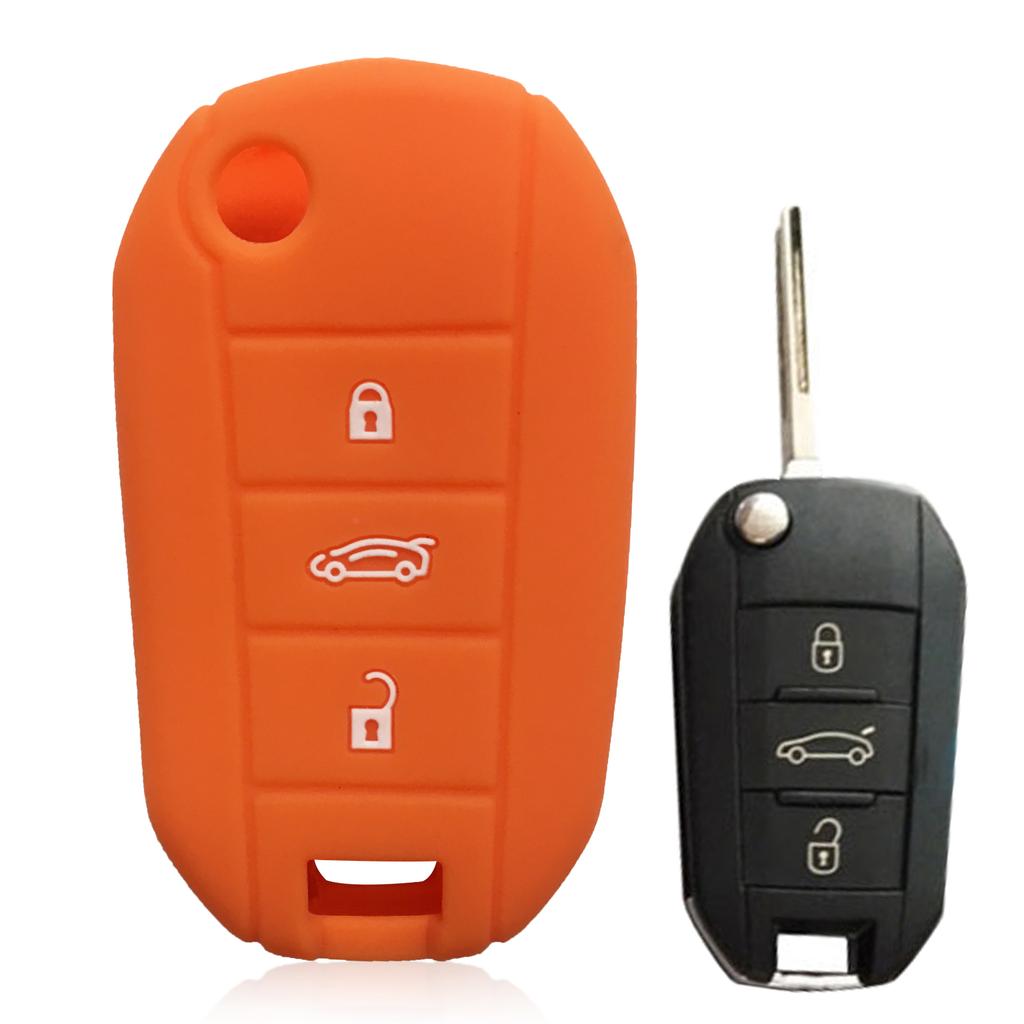 Silicone Car Key Case Fob For Opel Corsa D F A E Grandland X Crossland Combo Cap For Citroen C4 Cactus C5 Aircross Berlingo fob