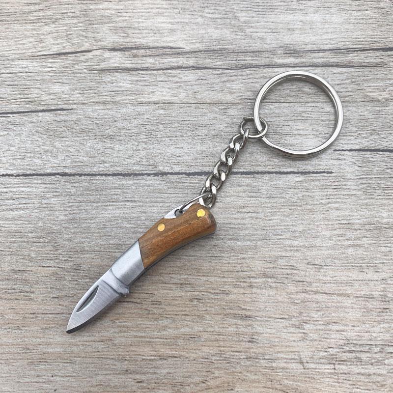 Brass Handle Steel Blade Outdoor EDC Portable Multi Cutter Knife Kitchen Gift Small Mini Pocket Folding Key Ring Knife Utility