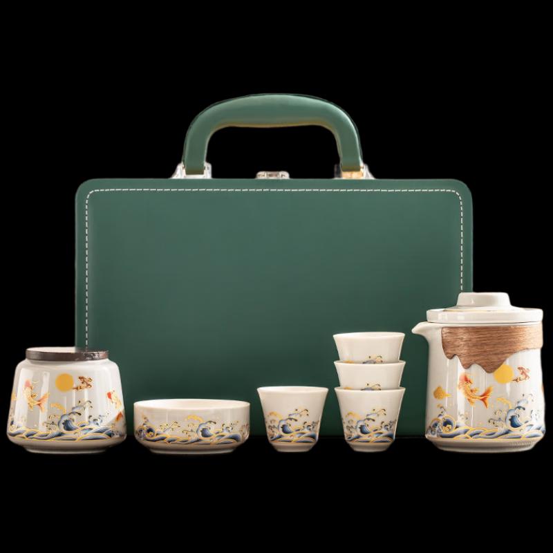 Wo Ding Portable Ceramic Tea Set
