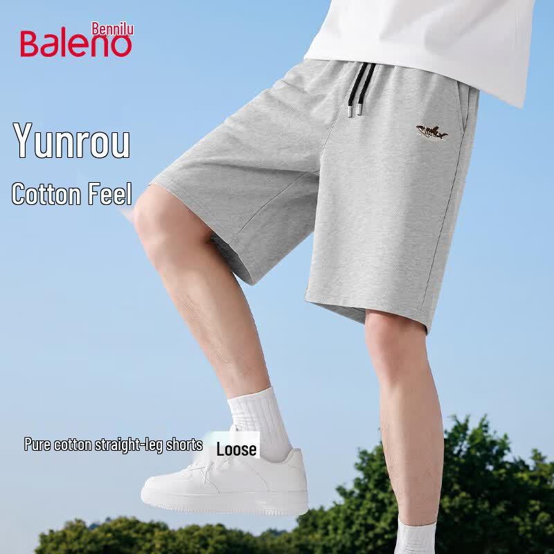 Baleno Men s Whale Print Cotton Casual Shorts 5XL
