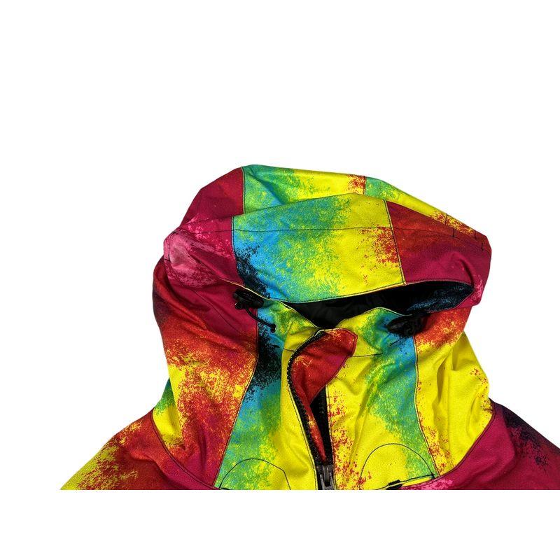 and American Style Men's Autumn and Winter Outdoor Snowboard and Ski Loose-Fitting Ski Jacket Couple's Tie-Dye Outdoor Windproof and Waterproof Coat