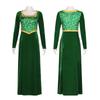 Costume da Cosplay di Shrek Vestito Verde Outfit per Role-Playing Costume da Esibizione Cosplay della Principessa Fiona
