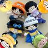 One Piece Luffy Zoro Ace 15cm Plush Doll Pendant Cotton Stuffed Toy Anime Bag Charm Decor for Collectors