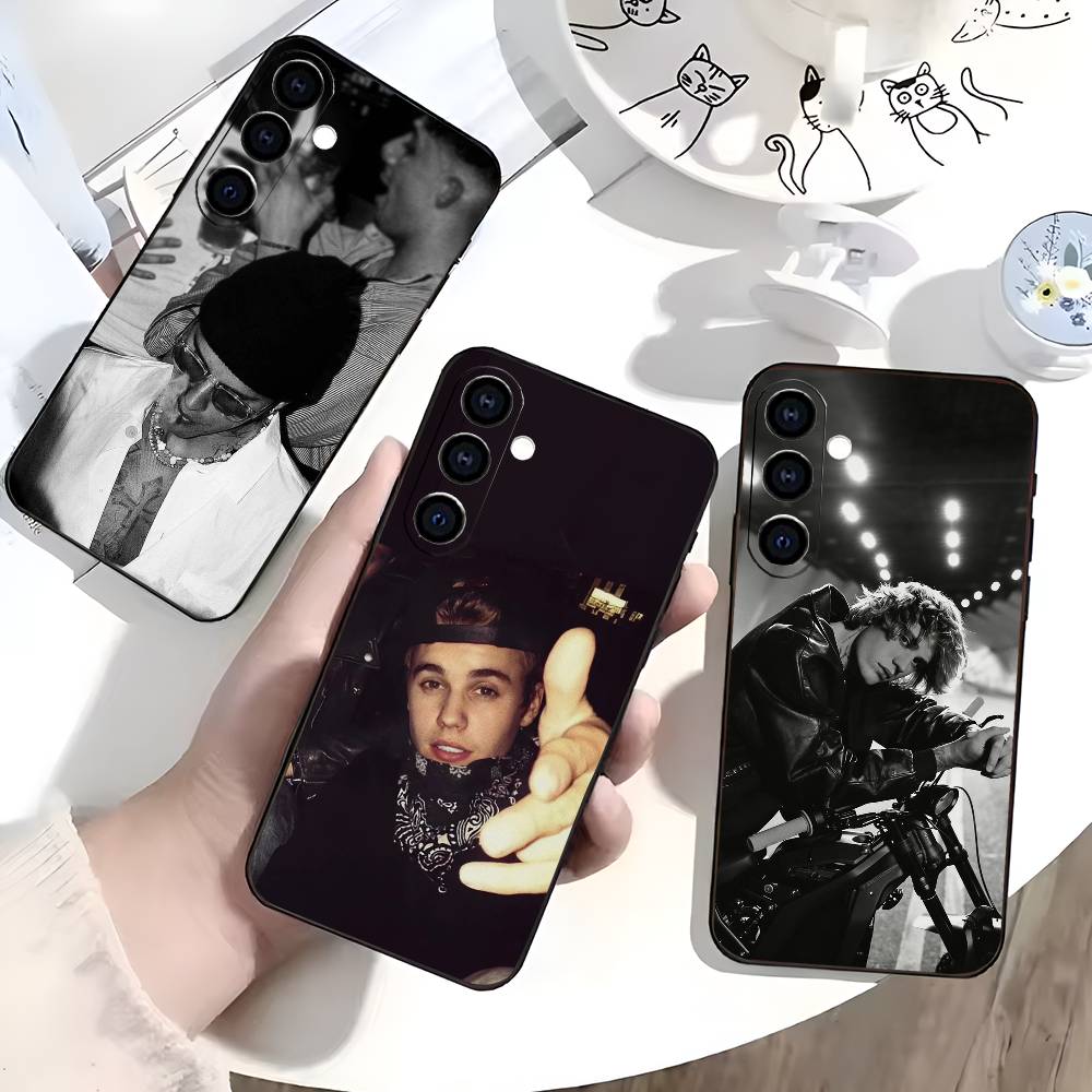 JB J-Justin B-Bieber Phone Case For Samsung Galaxy A73,A72,A71,A70,A53,A52,A51,Others Soft Black Cover
