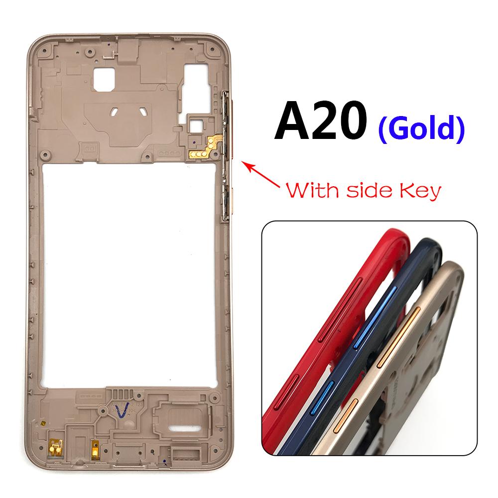 For Samsung A51 A71 A20 A50 Housing Middle Frame Bezel Middle Plate Cover With Side Key