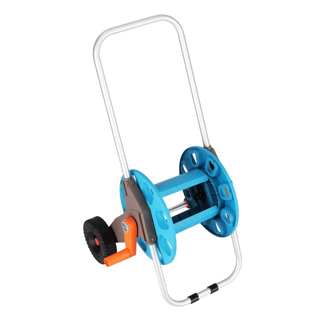 G1/2 Hose Reel Cart with Wheels Portable Garden Lawn Yard Water Pipe Winder Organizer for 35m Hose