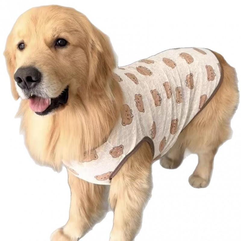Lightweight Breathable Dog Vest Large Breeds - Shedding Control Sun Protection Cooling Wear Golden Retriever