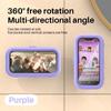 360 ° Rotatable Bathroom Waterproof Phone Case Bathroom Shower Drama Chasing Tool Kitchen Wall Hanging Lazy Person Bracket (Green)