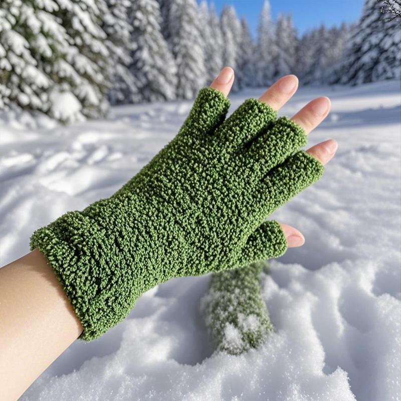 1 Par Vinter Minimalistiska Söta Skrivande Pekskärmshandskar Mode Anti-noppor Student Varma Handskar Gåva Korallfleece