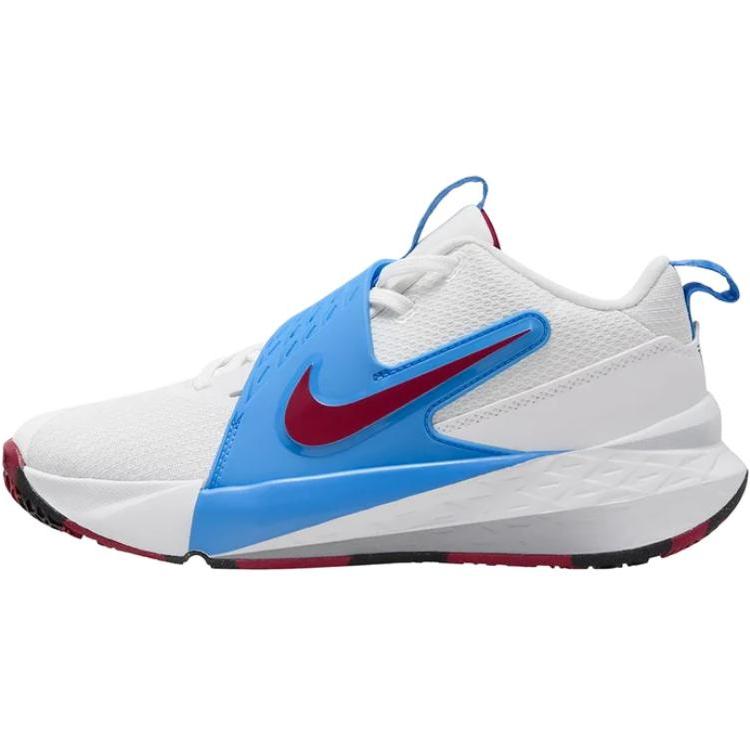 Nike Team Hustle D12 GS University Blue Team Red Kids Sneakers White Black HF6279-102