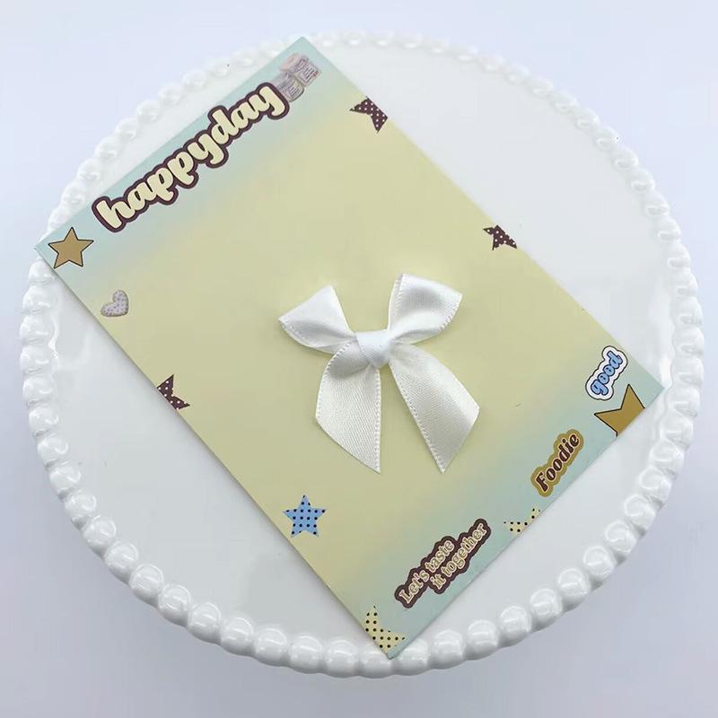 1.5cm Single-Sided Handmade Polyester Bow for Doll Plush Gift Box, Clothing, or Hair Accessory