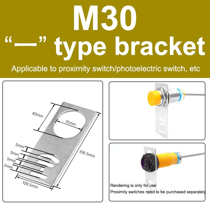 M8M12M18M30  1 tvarovaný L-tvarovaný Montážní Pevný Základní Držák Pro Bezkontaktní Spínač Fotoelektrický Spínač Senzor