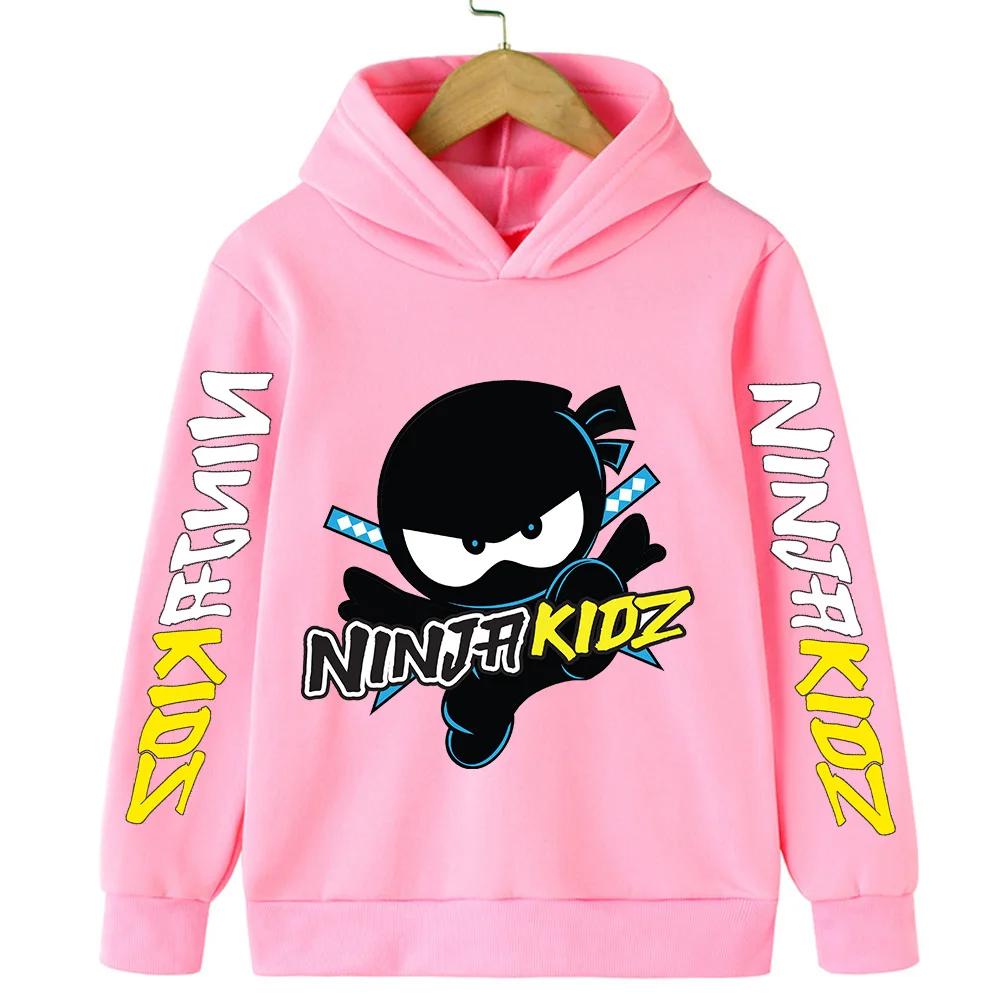 Autumn Ninja Cartoon Children's Hoodie Casual Hoodie Boy and Girl Pullover 4-14 Yrs Clothing Hoodie Polyester
