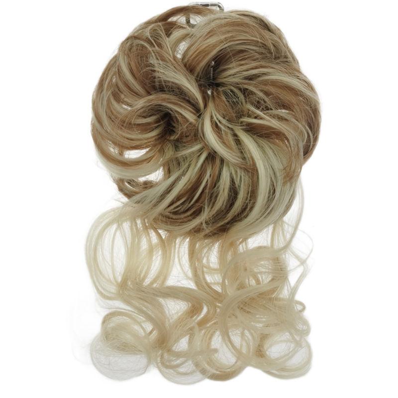Artificial High-temperature Fiber Fake Hair Circle Fluffy Lazy Hair Bride Braiding Wig Messy Style