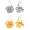 Cercei vintage geometrici cu petale de flori, atârnători, pentru femei, bijuterii de modă, accesorii de petrecere