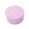 Round Christmas Gift Candy Box Cute Santa Claus Cookie Storage Containers Tinplate Metal Can For Holiday Xmas Happy New Year